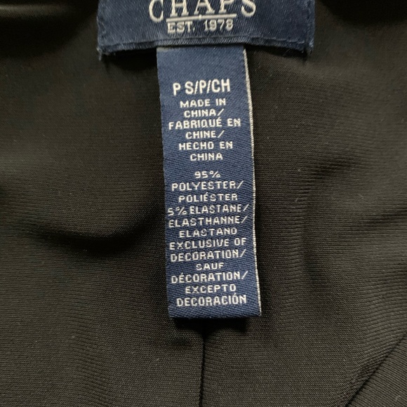 NWT Chaps Black Dress - Picture 7 of 7